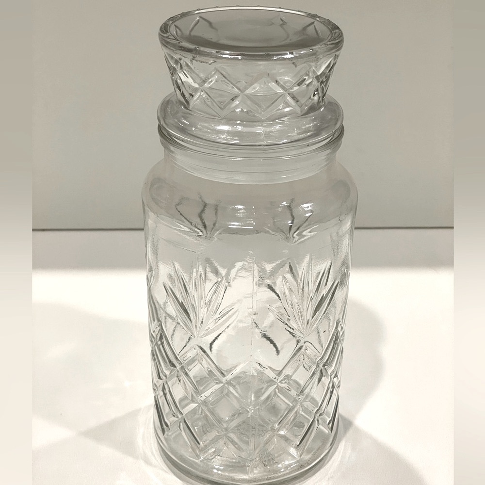 🥳 BOGO! 1983 Planter’s Peanuts Mr. Peanut Glass Canister Lidded Storage Jar